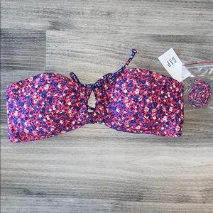 NEW Floral Gap Bikini Top